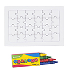 blanco Puzzle weiss zum Bemalen